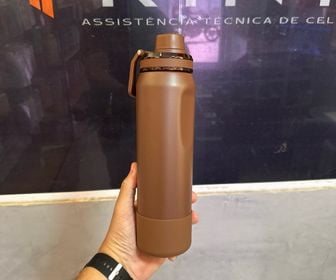 Garrafa Térmica Vyta Marrom 750ml com Tampa Acrílico