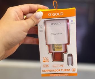 Kit Carregador V8 30W/6.0A